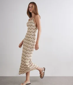 Abito chevron lamé