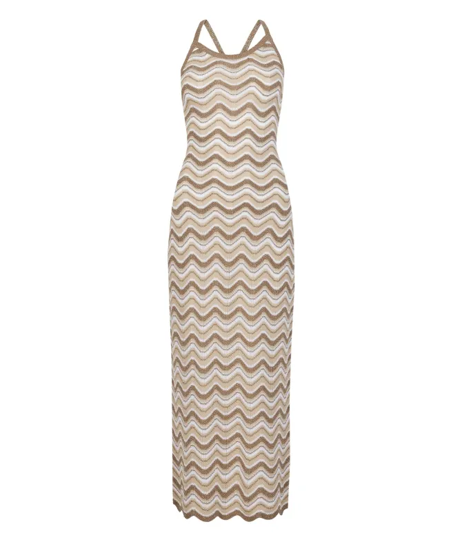 Abito chevron lamé