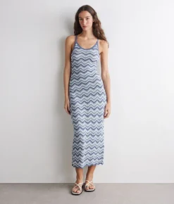 Abito chevron lamé