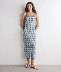 Abito chevron lamé