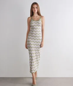 Abito chevron lamé
