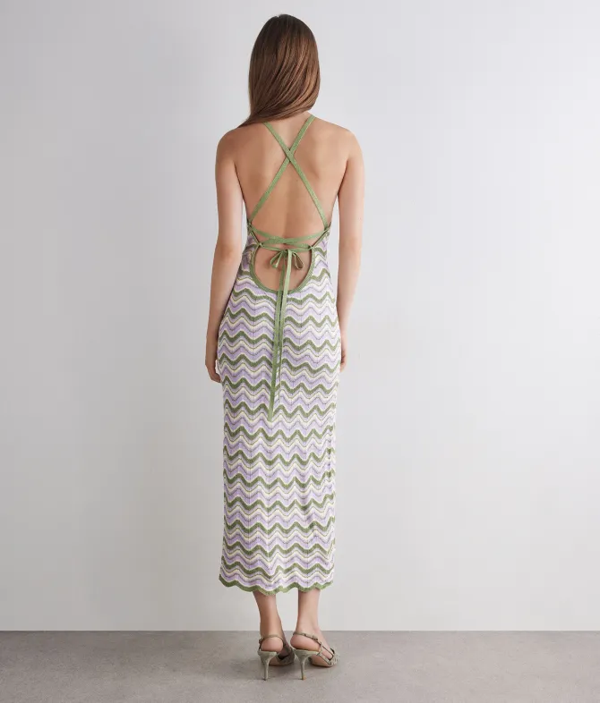 Abito chevron lamé