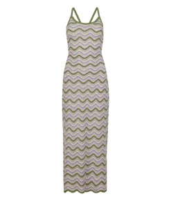 Abito chevron lamé
