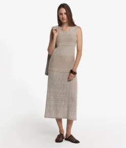 Abito corda in cotone e lino