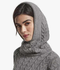 Balaclava con intreccio in Cashmere Ultrasoft