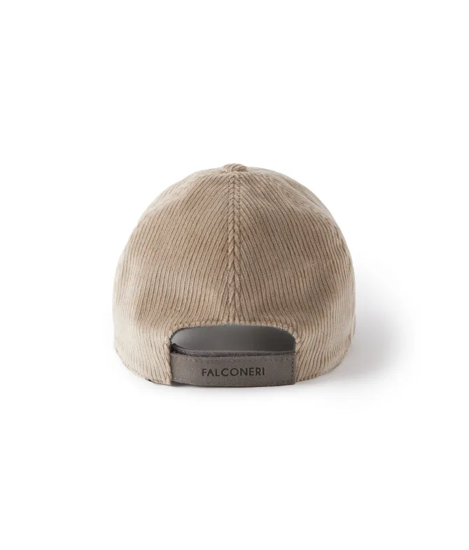 Baseball in velluto di cotone con interno in cashmere