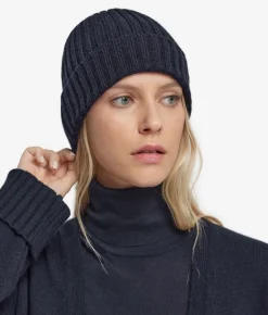 Berretto a coste in Cashmere Ultrasoft
