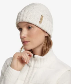 Berretto a coste in Cashmere Ultrasoft e paillettes