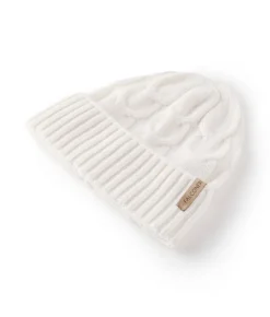 Berretto con intreccio in Cashmere Ultrasoft