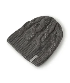 Berretto con trecce e strass in Cashmere Ultrasoft