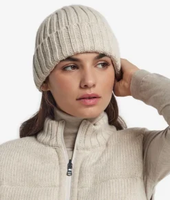 Berretto in cashmere con interno in seta