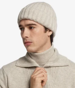Berretto in cashmere con interno in seta
