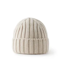 Berretto in cashmere con interno in seta