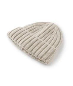 Berretto in cashmere con interno in seta