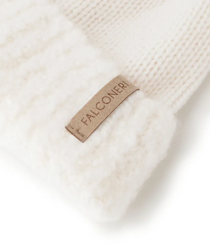 Berretto in Cashmere Ultrasoft e bouclè