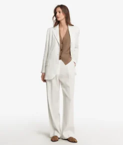 Blazer in lino viscosa