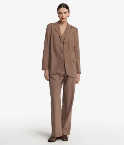 Blazer in lino viscosa