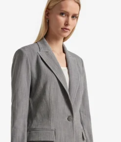 Blazer monopetto in cotone