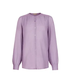 Blusa goffrata in seta cotone