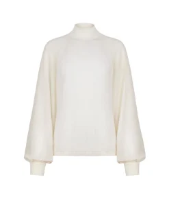 Blusa in Cashmere Ultrafine con inserto in seta