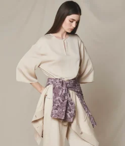 Blusa in raso opaco
