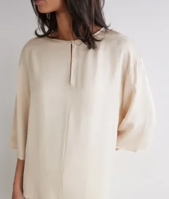 Blusa in raso opaco