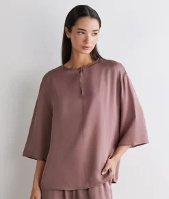 Blusa in raso opaco