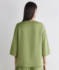 Blusa in raso opaco