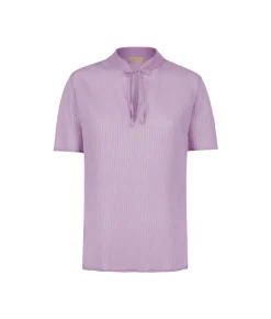 Blusa in seta e cotone