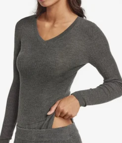 Body a costina in Cashmere Ultrafine
