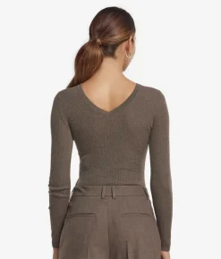 Body a costina in Cashmere Ultrafine