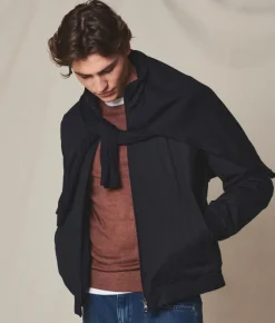 Bomber tecnico in cotone cashmere