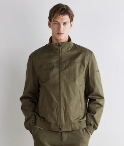 Bomber tecnico in cotone cashmere