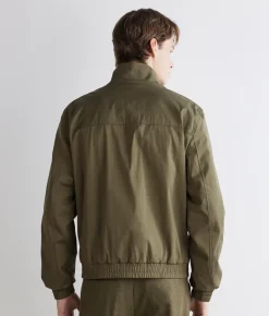 Bomber tecnico in cotone cashmere