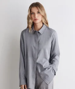 Camicia in cotone cashmere