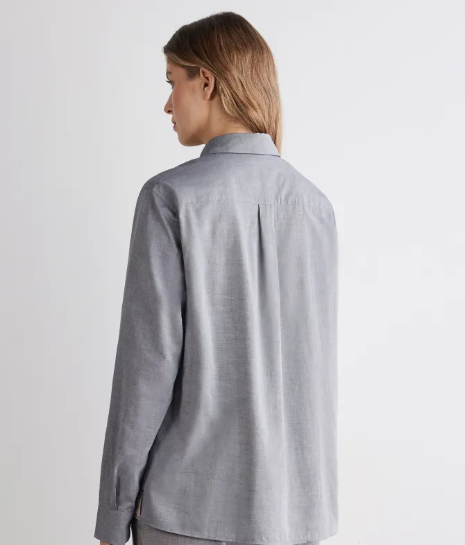 Camicia in cotone cashmere