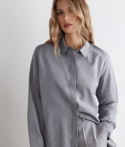 Camicia in cotone cashmere