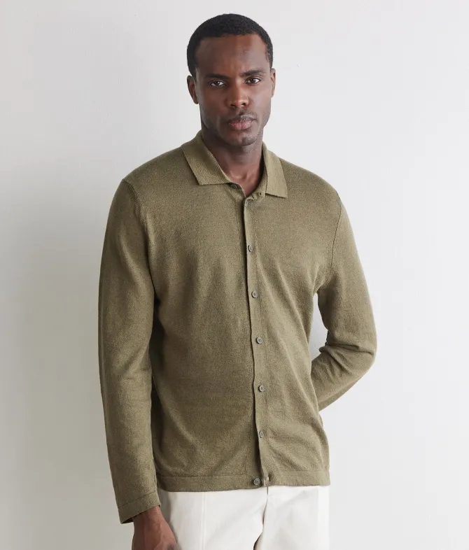 Camicia in lino cotone