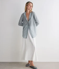 Camicia in mussola di cotone e seta