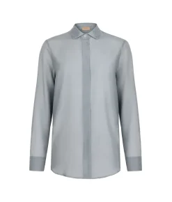 Camicia in mussola di cotone e seta