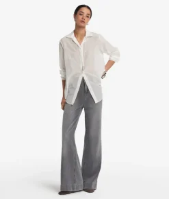 Camicia in mussola di cotone e seta
