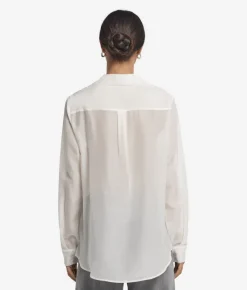 Camicia in mussola di cotone e seta