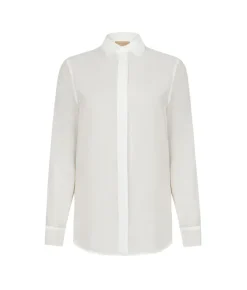 Camicia in mussola di cotone e seta