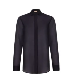 Camicia in mussola di cotone e seta
