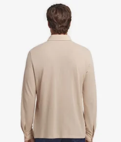 Camicia in piquet di cotone e seta