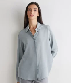 Camicia in seta con colletto