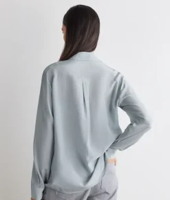Camicia in seta con colletto
