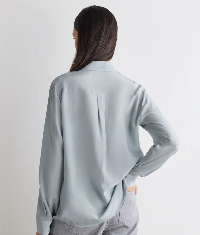 Camicia in seta con colletto