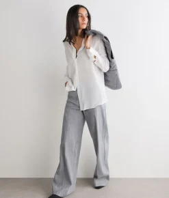 Camicia in seta con colletto