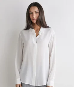 Camicia in seta con colletto
